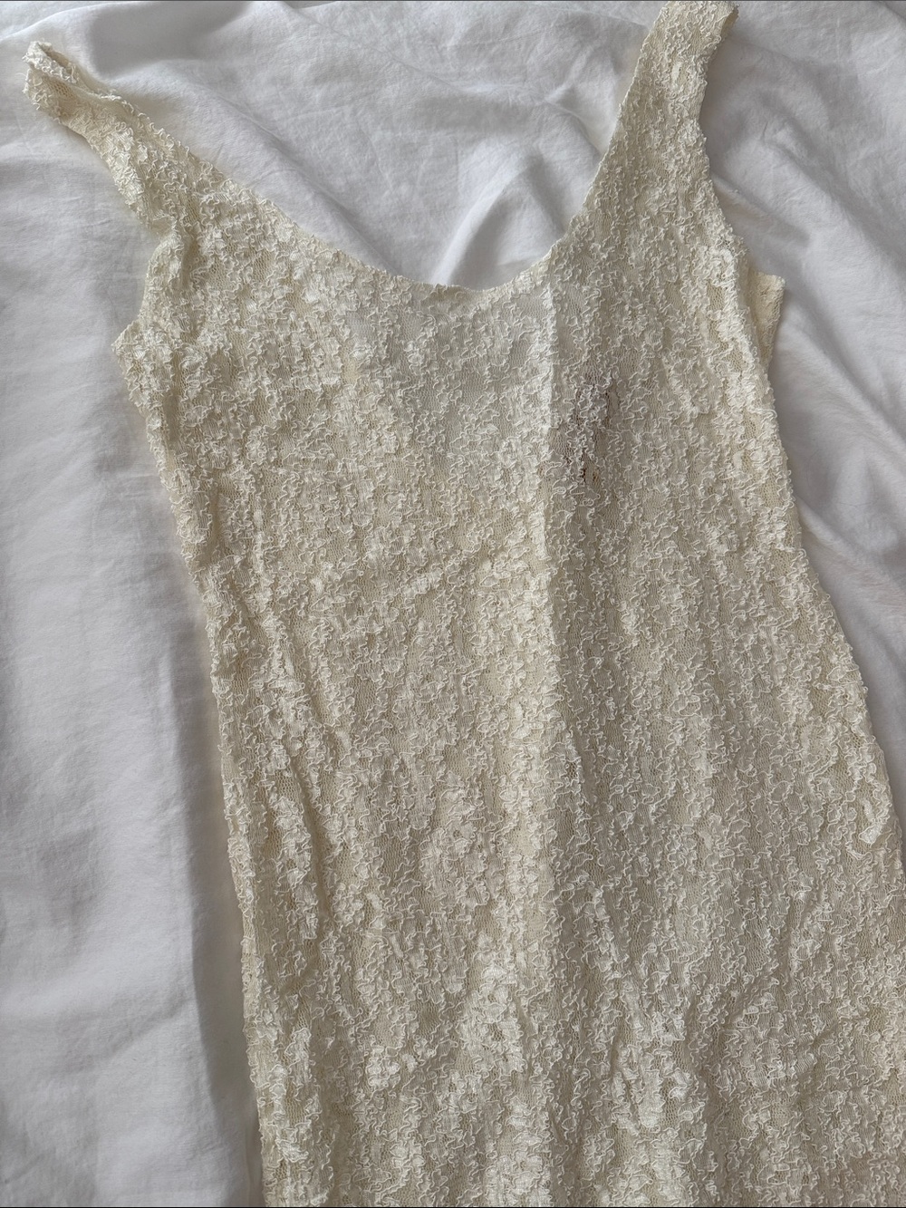 Vintage Victoria's Secret Gold Label Cream Lace Slip